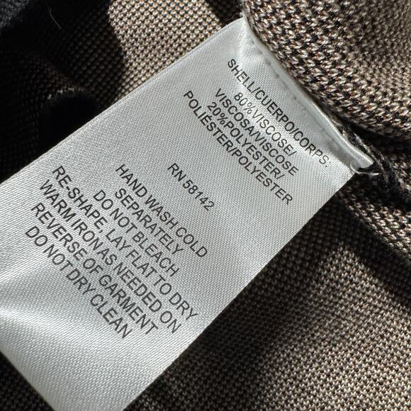 London Times Bell Sleeve Floral Print Sheath Sweater Dress NWT Women's XL Black - Picture 9 of 9